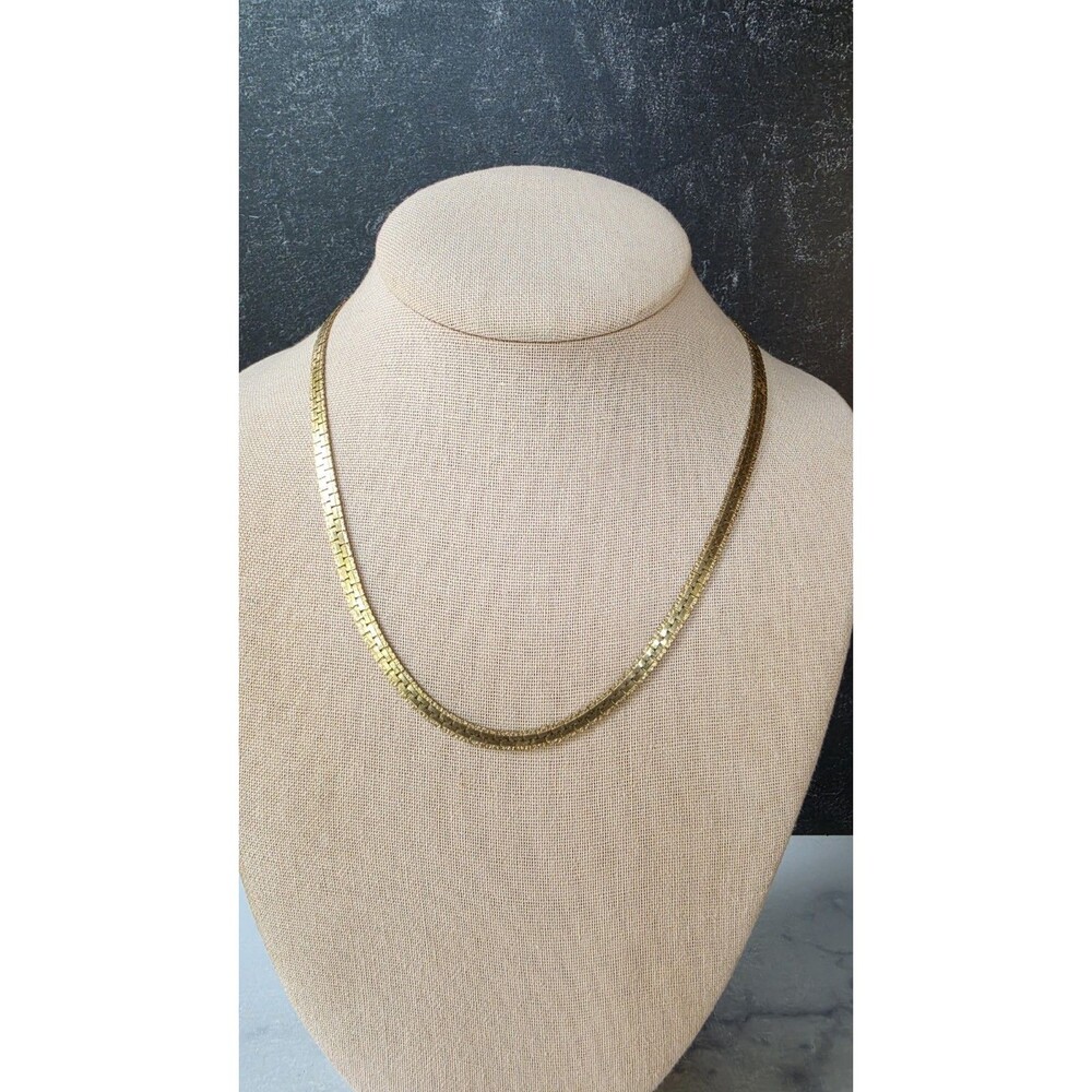 Park Lane Gold Tone Metal Chain Necklace Vintage Costume Jewelry